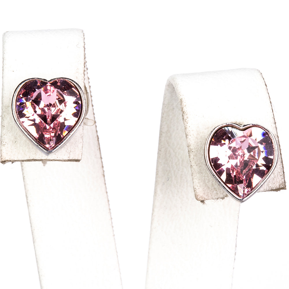 Set din Aliaj Placat cu Aur cu Cristal Alb Emporia® și Cristal Roz Emporia® ( Cercei+Brățară )