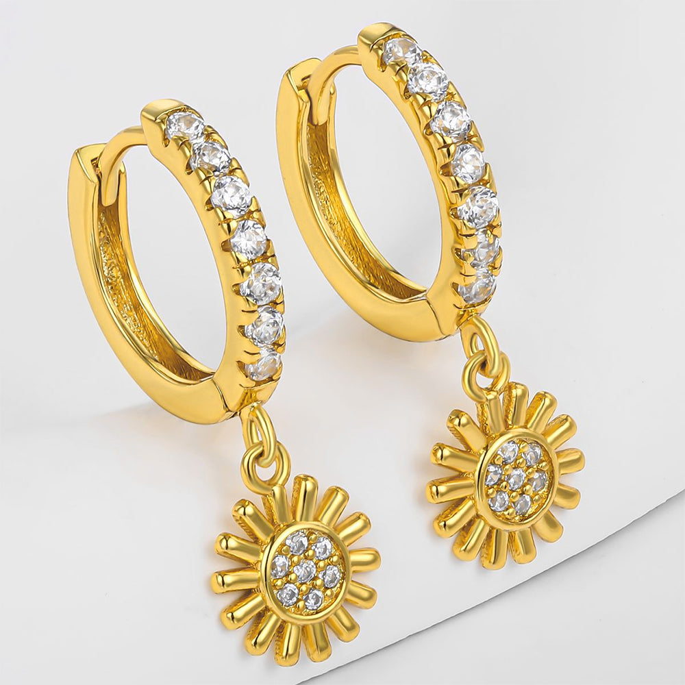 Cercei din Aliaj Placat cu Aur ( 10 grame )