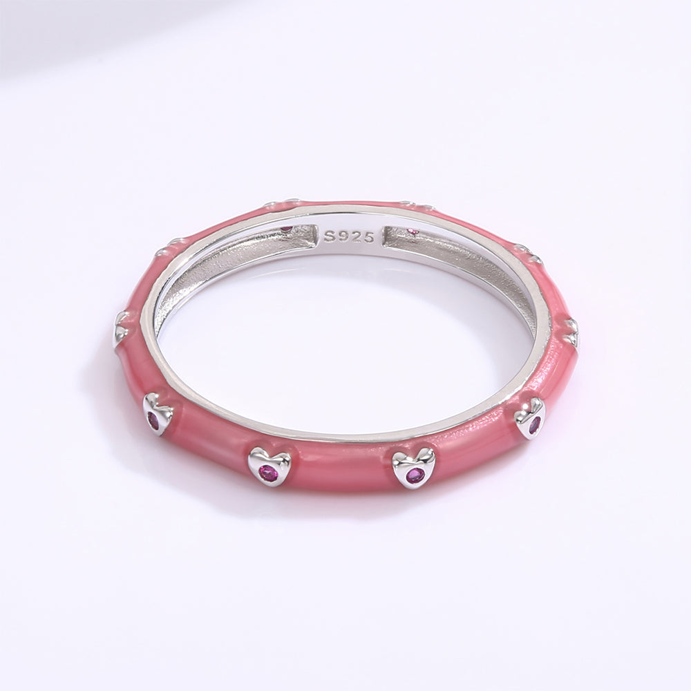 Inel din Aliaj Placat cu Aur ( 10 grame ) cu Cristal Alb Emporia® și Email
