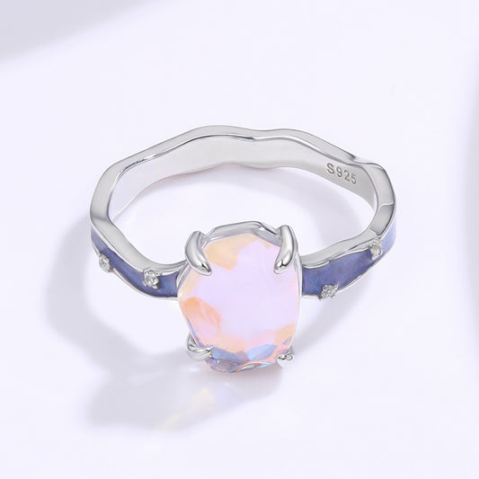 Inel din Aliaj Placat cu Aur cu Cristal Roz Emporia®