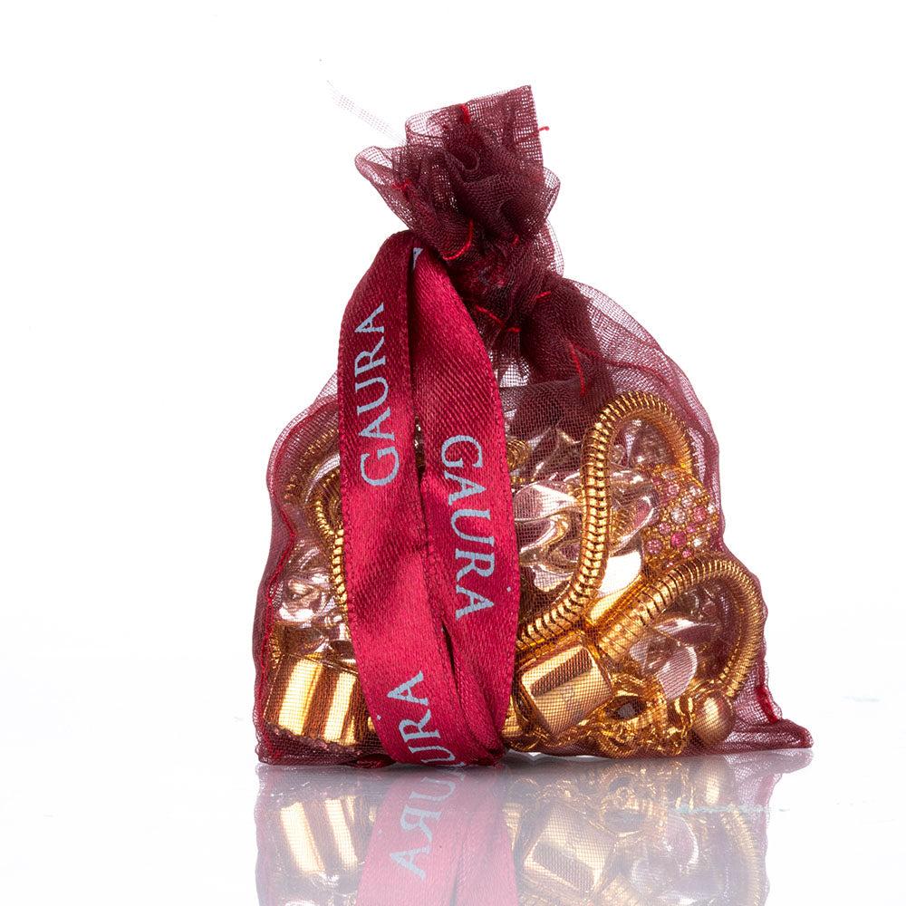 Săculeț de cadou pentru bijuterii cu efect de satin Emporia