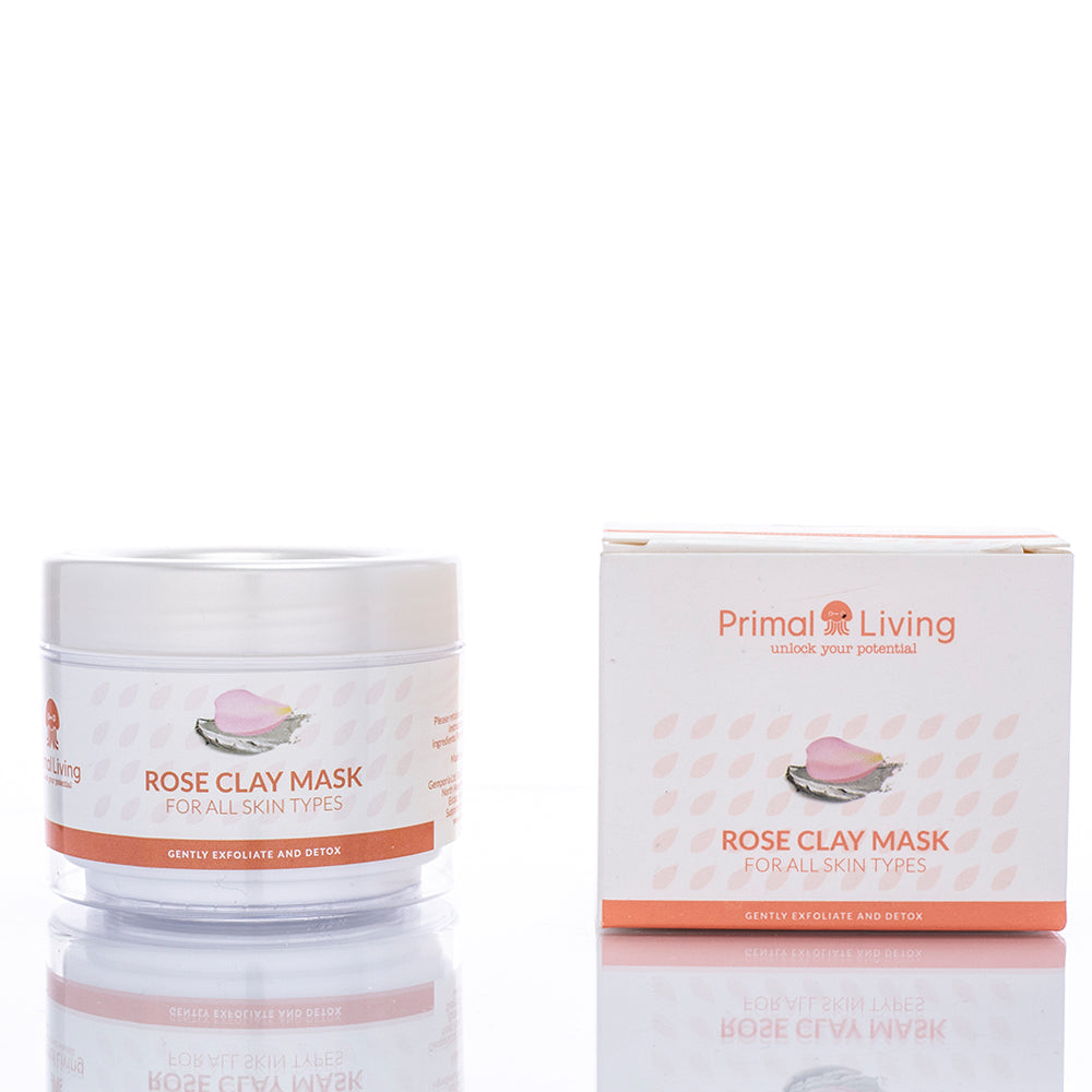 MASCĂ NATURALĂ CU ARGILĂ - TRANDAFIR (100ML)