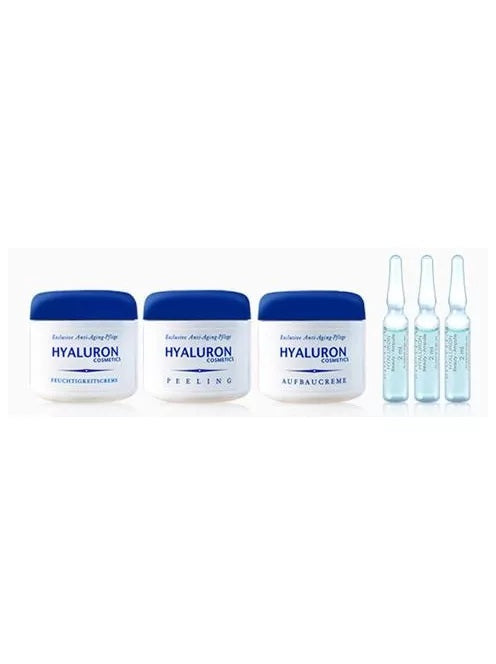 Set Creme cu Hialuron 3x125 ml și 15 fiole de 2ml