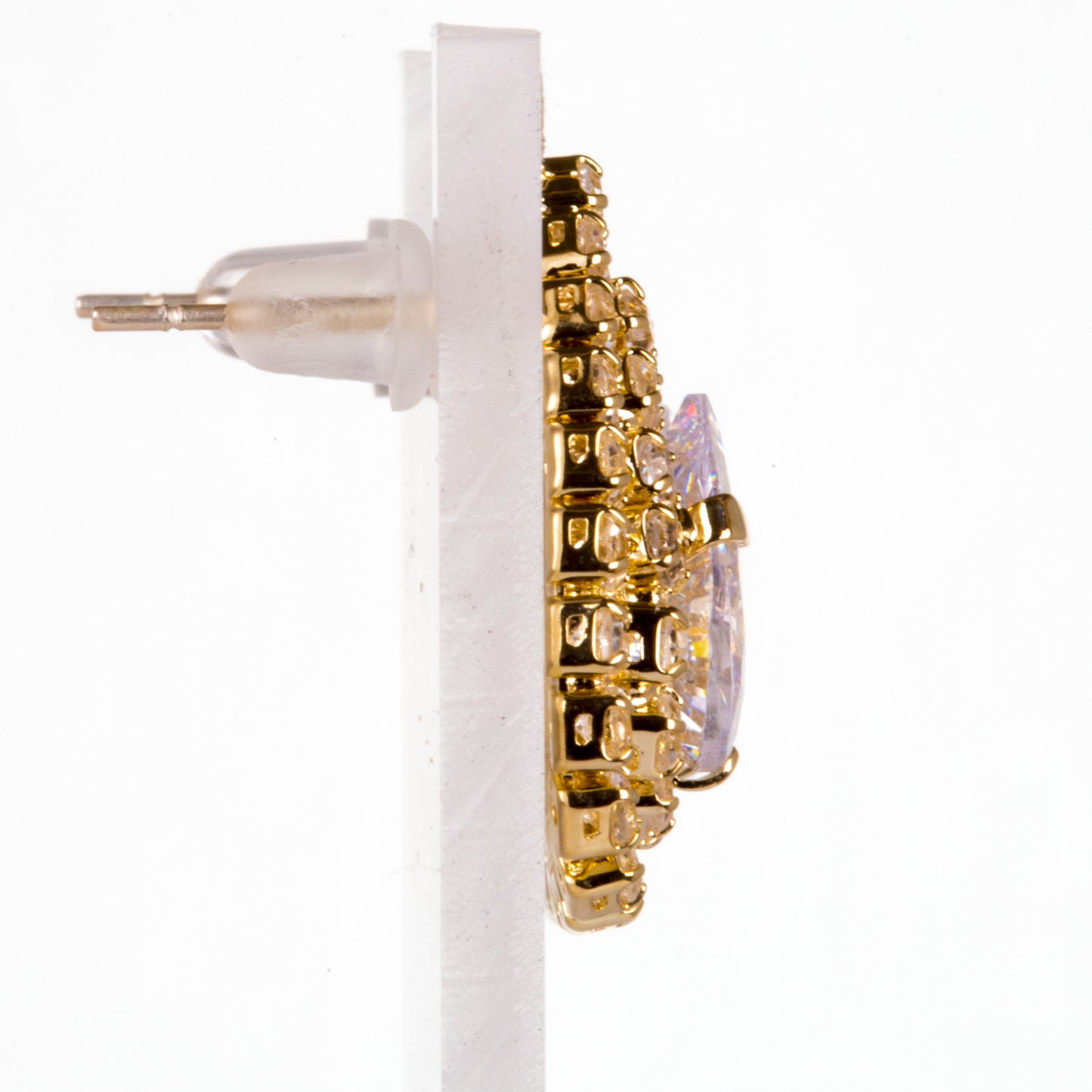 Set din Aliaj Placat cu Aur cu Cristal Alb Emporia®