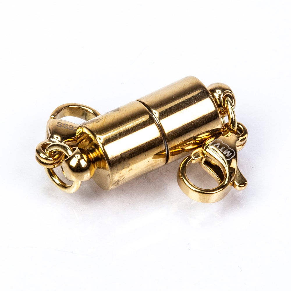 Închizătoare magnetică din argint placat cu aur galben