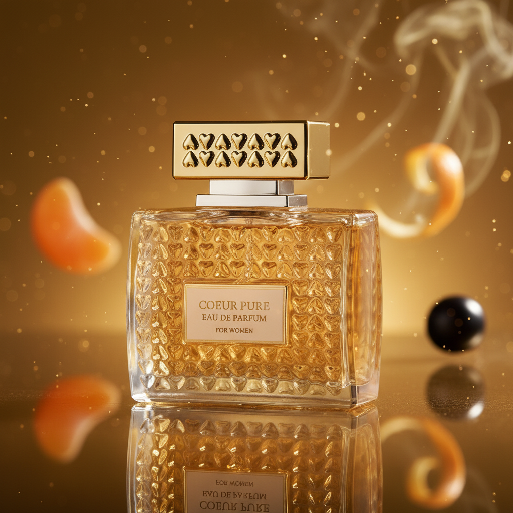 100 ml Eau de Parfume COEUR PURE cu Arome Florale pentru Femei