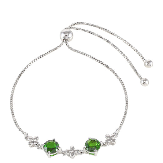 Brățară din Argint 925 ( 3.59 grame ) cu Cromdiopsid 1.68 Carate