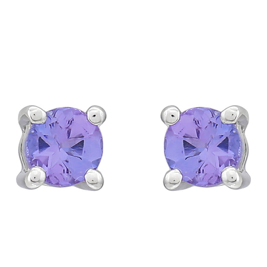 Cercei din Argint 925 ( 0.66 grame ) cu Tanzanit AAA 0.23 Carate