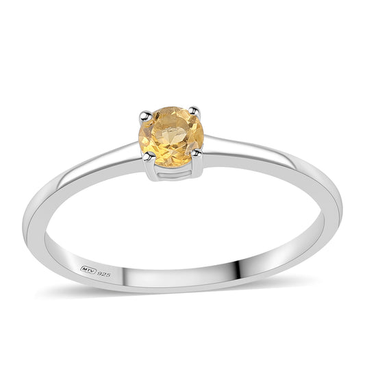 Inel din Argint 925 ( 1.51 grame ) cu Citrin 0.25 Carate