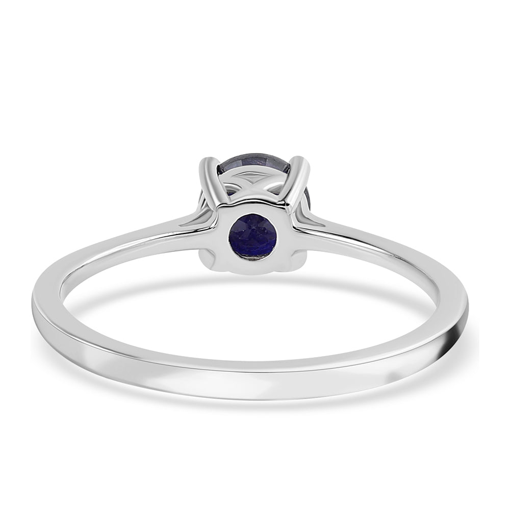 Inel din Argint 925 ( 1.5 grame ) cu Safir Albastru Australian 1 Carate