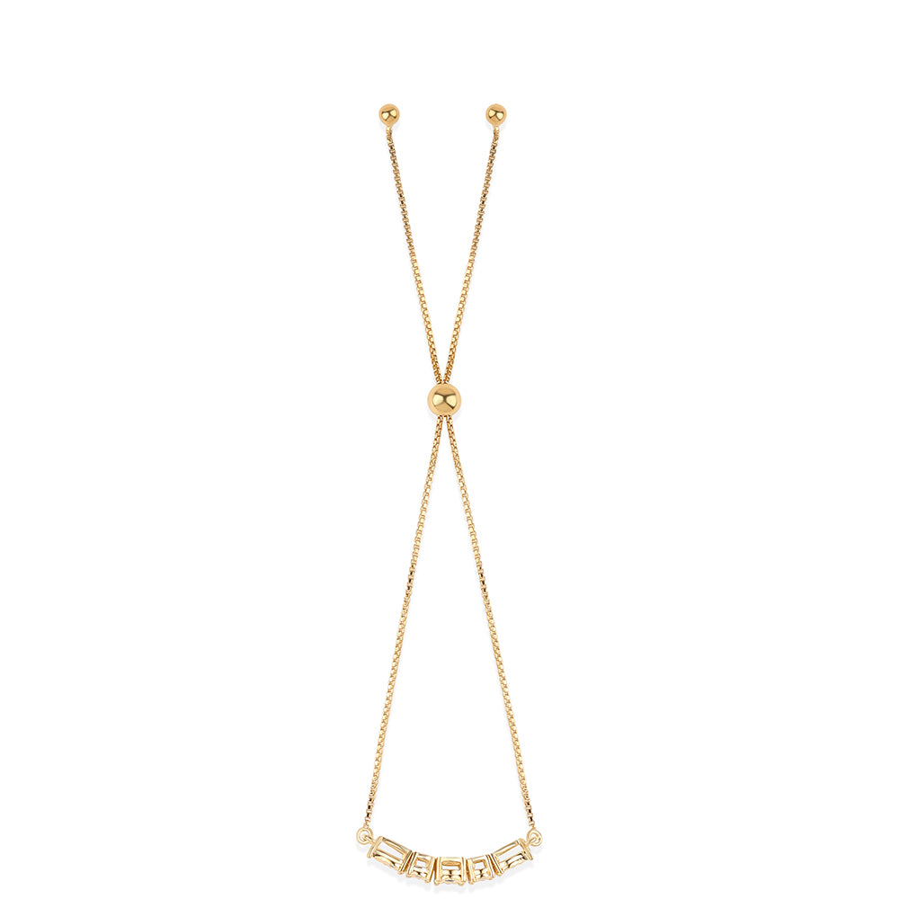 Brățară din Argint 925 Placat cu Aur ( 3.13 grame ) cu Diamant Albastru 0.04 Carate