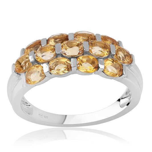 Inel din Argint 925 ( 3.35 grame ) cu Citrin Brazilian Clasa "AA" 2.34 Carate