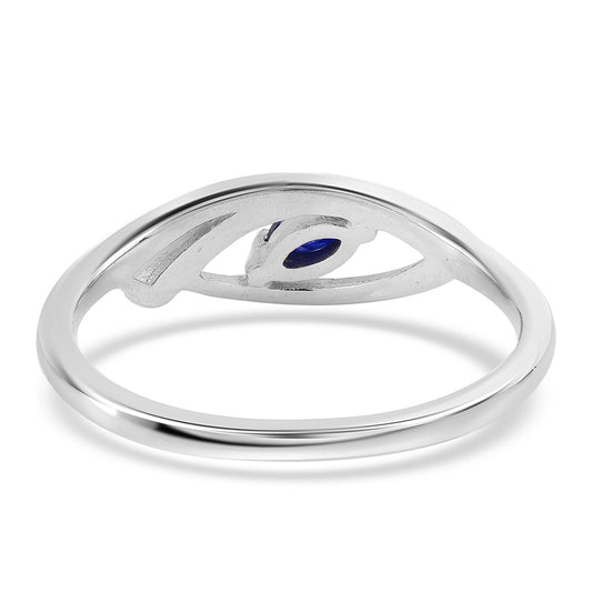 Inel din Argint 925 ( 2.09 grame ) cu Safir Albastru Australian 0.18 Carate