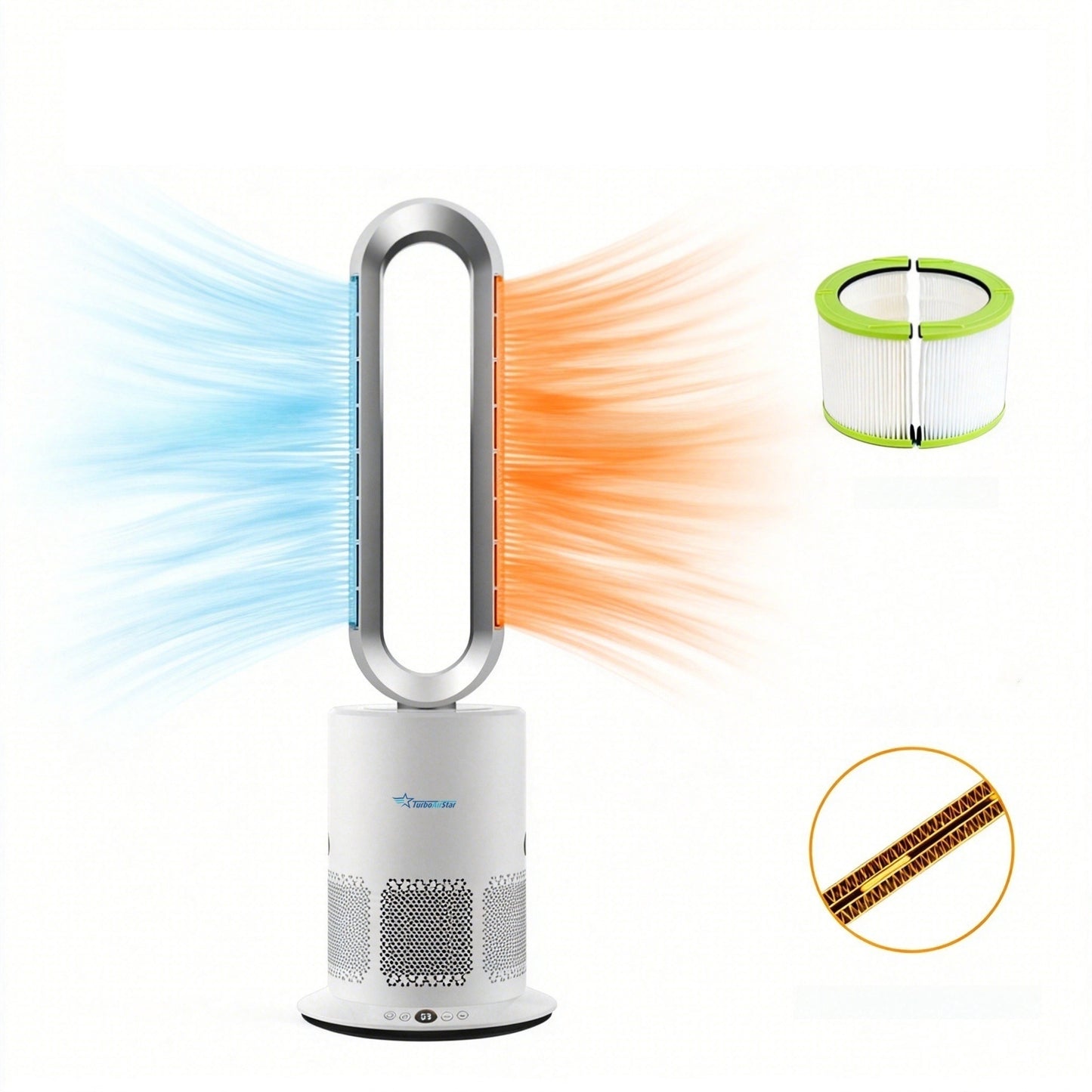 Purificator de aer TurboAirStar cu ventilator pentru răcire și încălzire