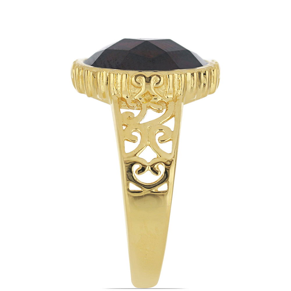 Inel din Argint 925 Placat cu Aur ( 3.07 grame ) cu Granat Barton 5.29 Carate