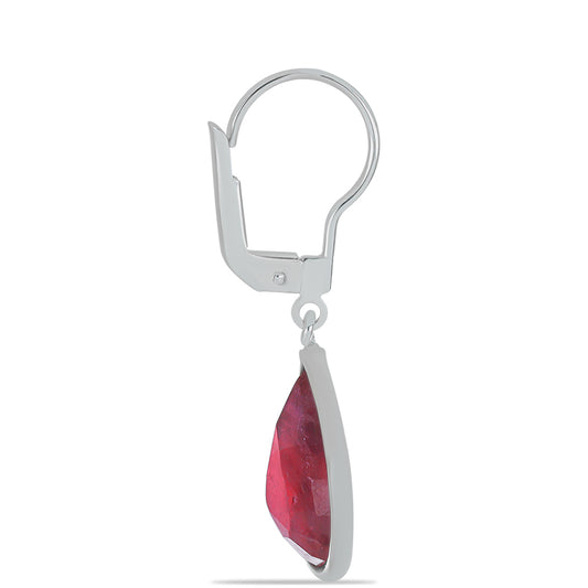 Cercei din Argint 925 ( 2.46 grame ) cu Rubin Malagasy 13.3 Carate
