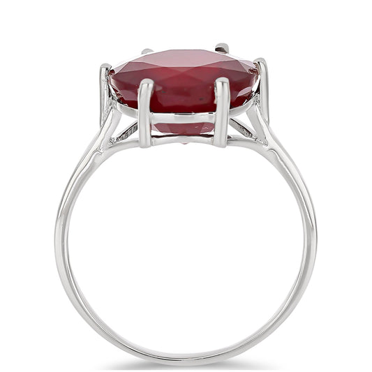 Inel din Argint 925 ( 1.67 grame ) cu Rubin Malagasy 8.22 Carate