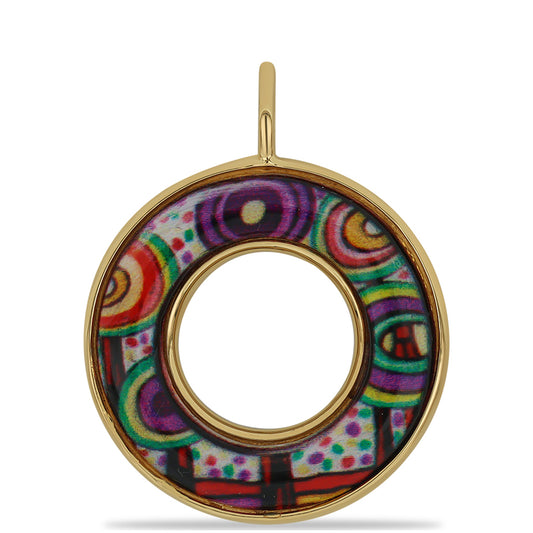 Pandantiv din Argint 925 Placat cu Aur ( 5.3 grame ) cu Email