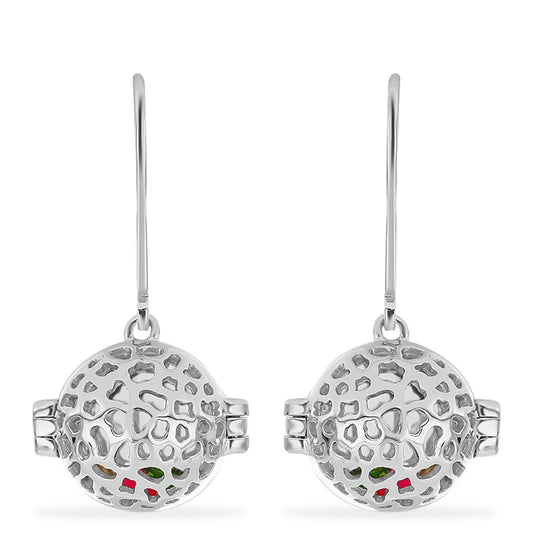 Set din Argint 925 ( 9.86 grame ) cu Tanzanit AAA și Cromdiopsid 0.86 Carate ( Cercei+Pandantiv )