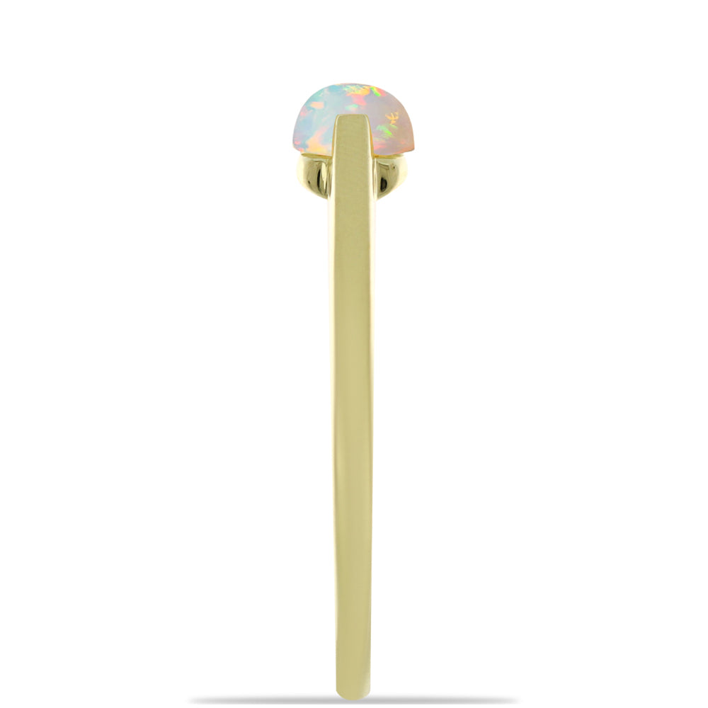 Inel din Argint 925 Placat cu Aur ( 1.88 grame ) cu Opal Welo 0.51 Carate
