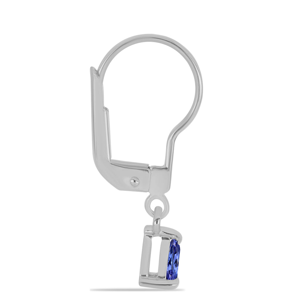 Cercei din Argint 925 ( 1.21 grame ) cu Tanzanit 0.37 Carate