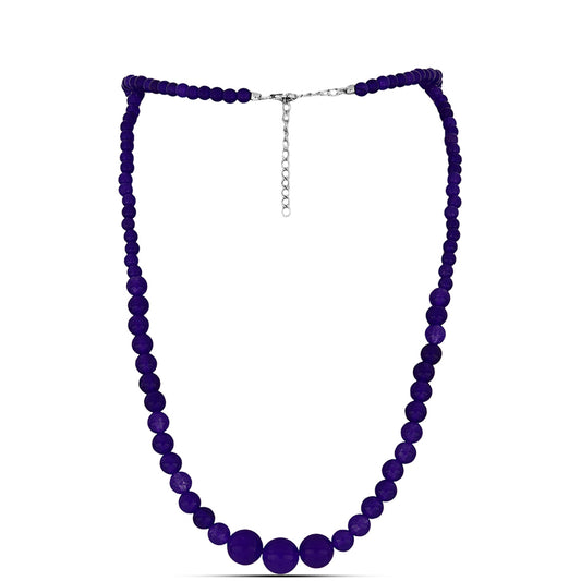 Colier din Argint 925 ( 0.92 grame ) cu Jad Violet 102.65 Carate
