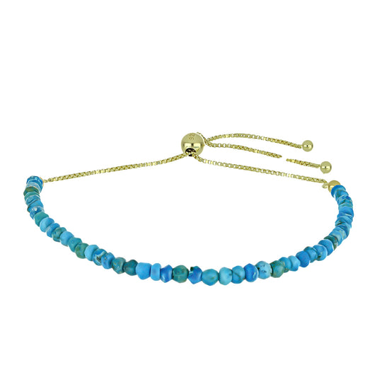 Brățară din Argint 925 Placat cu Aur ( 1.75 grame ) cu Turcoaz Oyster 12.41 Carate