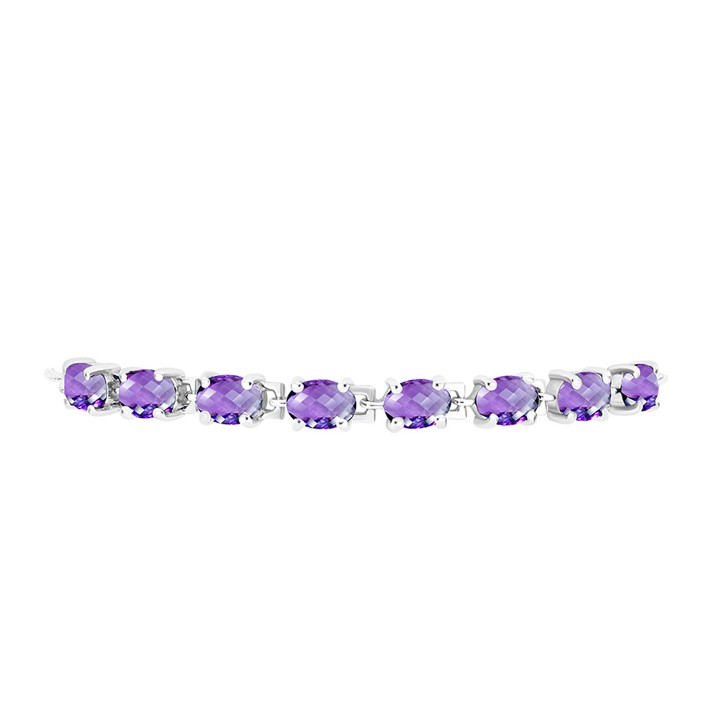 Brățară din Argint 925 ( 5.4 grame ) cu Ametist Marocan 5.38 Carate