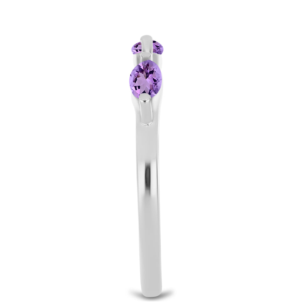 Inel din Argint 925 ( 1.9 grame ) cu Ametist Rose de France 0.44 Carate