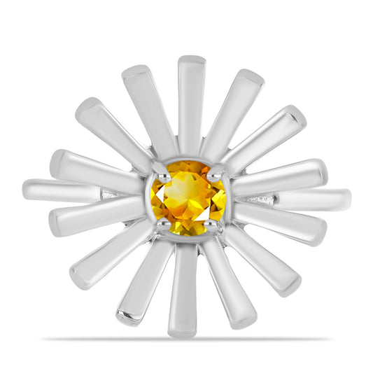 Inel din Argint 925 ( 3.82 grame ) cu Citrin Ural 0.46 Carate