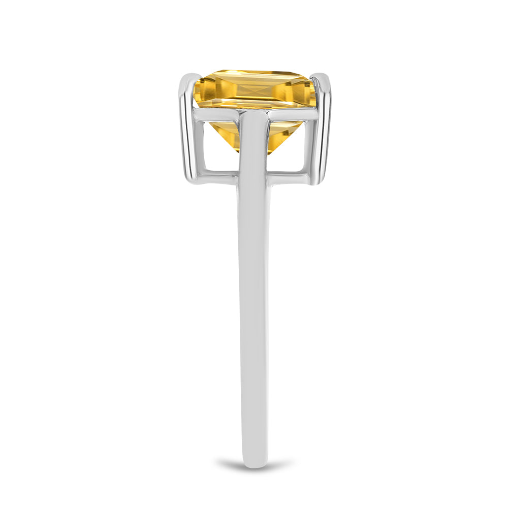 Inel din Argint 925 ( 2.41 grame ) cu Citrin Ural 3.43 Carate