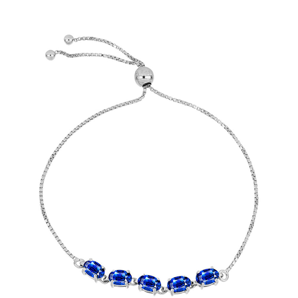 Brățară din Argint 925 ( 3.25 grame ) cu Safir Albastru Australian 3.03 Carate