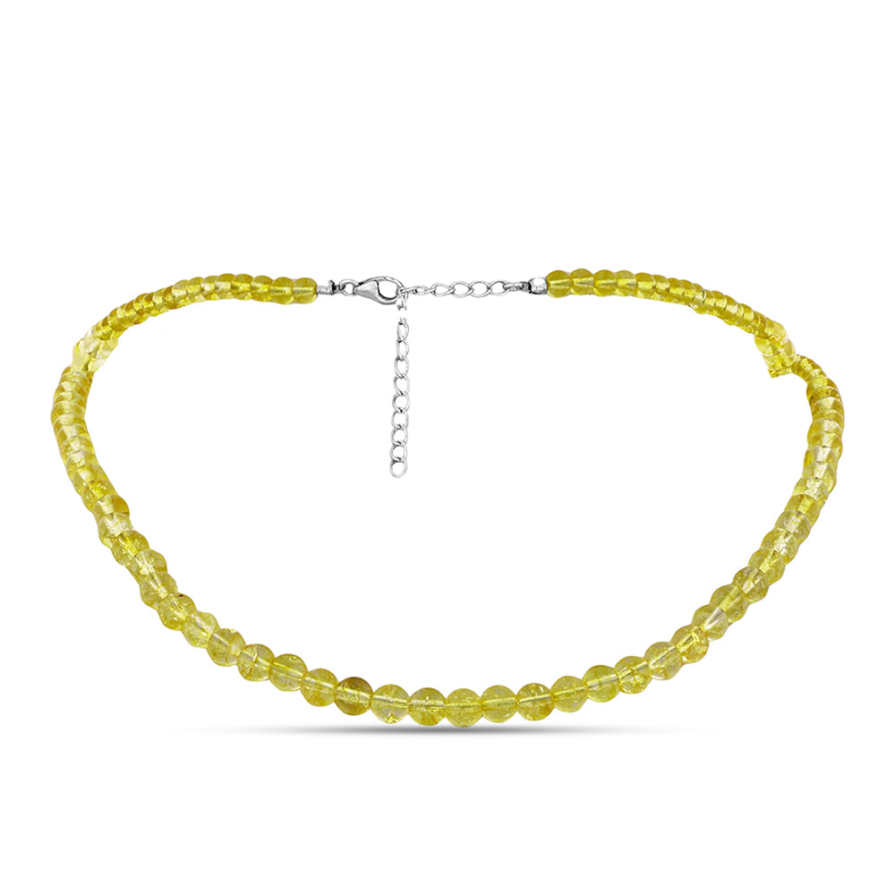 Colier din Argint 925 ( 0.92 grame ) cu Topaz Galben Imperial 88.85 Carate