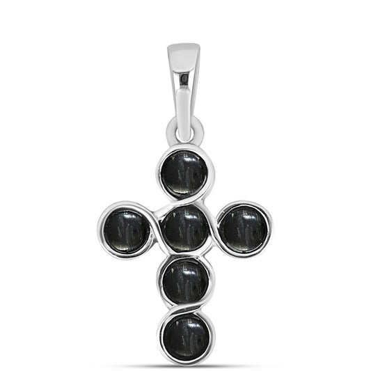 Cruce Pandantiv din Argint 925 ( 1.18 grame ) cu Jasp Picasso 0.76 Carate