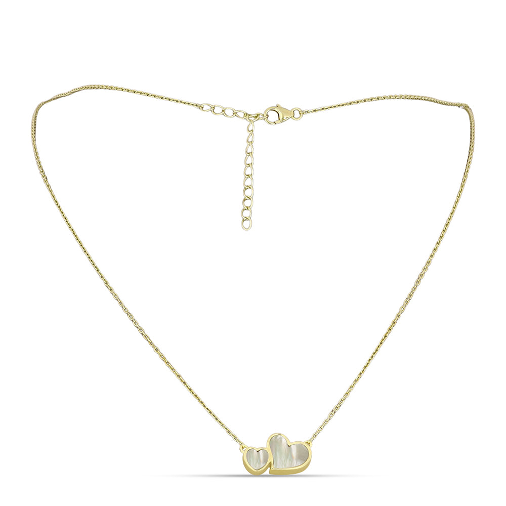 Colier din Argint 925 Placat cu Aur ( 3.78 grame ) cu Sidef 1.9 Carate