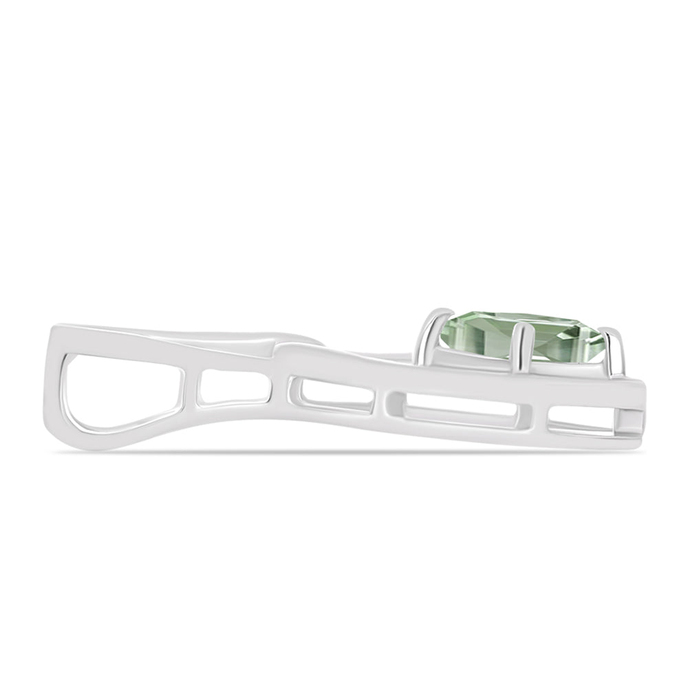 Pandantiv din Argint 925 ( 1.82 grame ) cu Ametist Verde 0.59 Carate