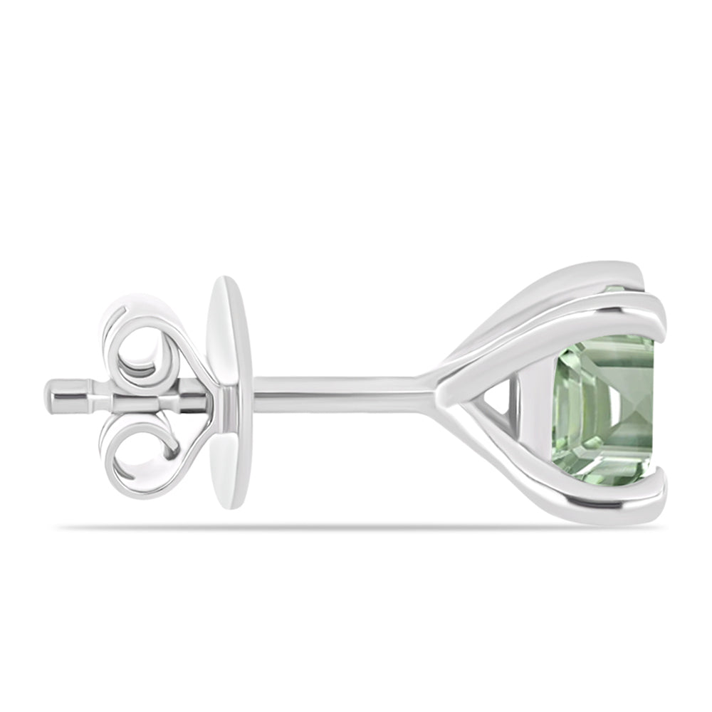 Cercei din Argint 925 ( 1.45 grame ) cu Ametist Verde 1.19 Carate