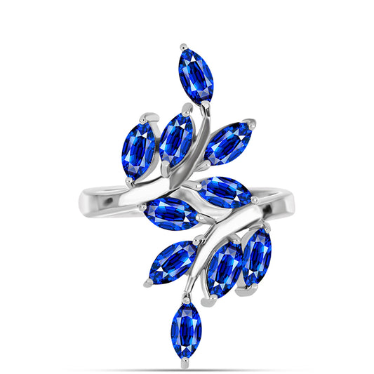Inel din Argint 925 ( 4.29 grame ) cu Safir Albastru Australian 3.93 Carate