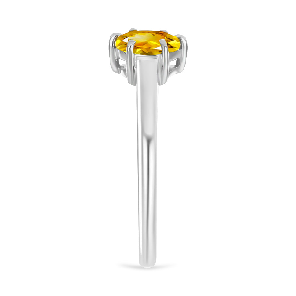 Inel din Argint 925 ( 2.24 grame ) cu Citrin Rio Golden 1.17 Carate