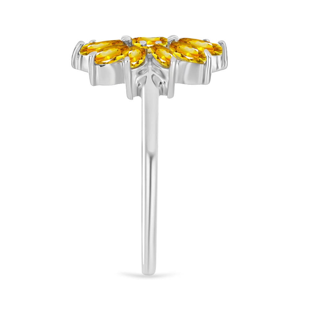 Inel din Argint 925 ( 2.38 grame ) cu Citrin Rio Golden 0.93 Carate