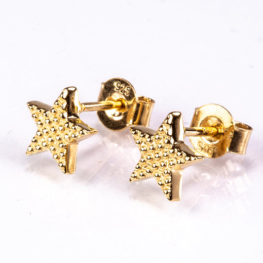 Cercei din Argint 925 Placat cu Aur ( 1.6 grame )