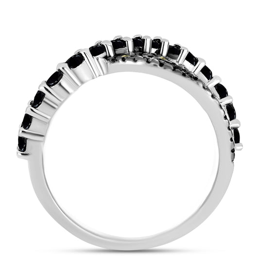 Inel din Argint 925 ( 6.25 grame ) cu Marcasit Austria și Spinel Negru 1.32 Carate