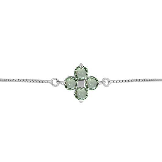 Brățară din Argint 925 ( 2.93 grame ) cu Ametist Verde 2.05 Carate