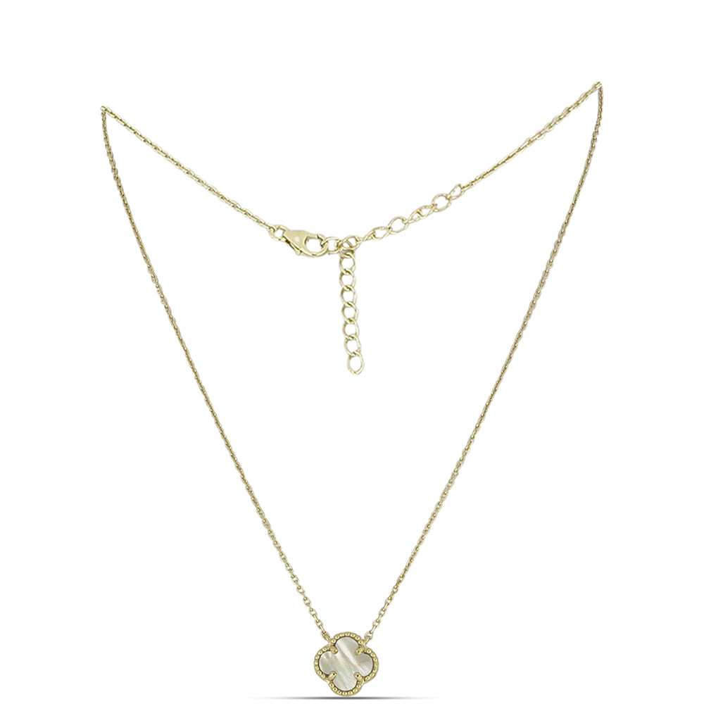 Colier din Argint 925 Placat cu Aur ( 4.26 grame ) cu Sidef 1.7 Carate