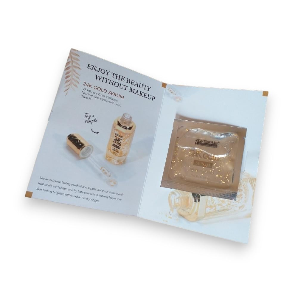 Serum cu particule de aur 24K întineritor cu acid hialuronic și colagen 2ml