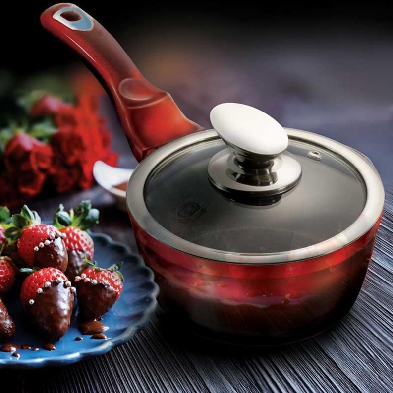 Cratiță Berlinger Haus cu Strat de Marmură, Capac, 16cm - Bijuterii TV