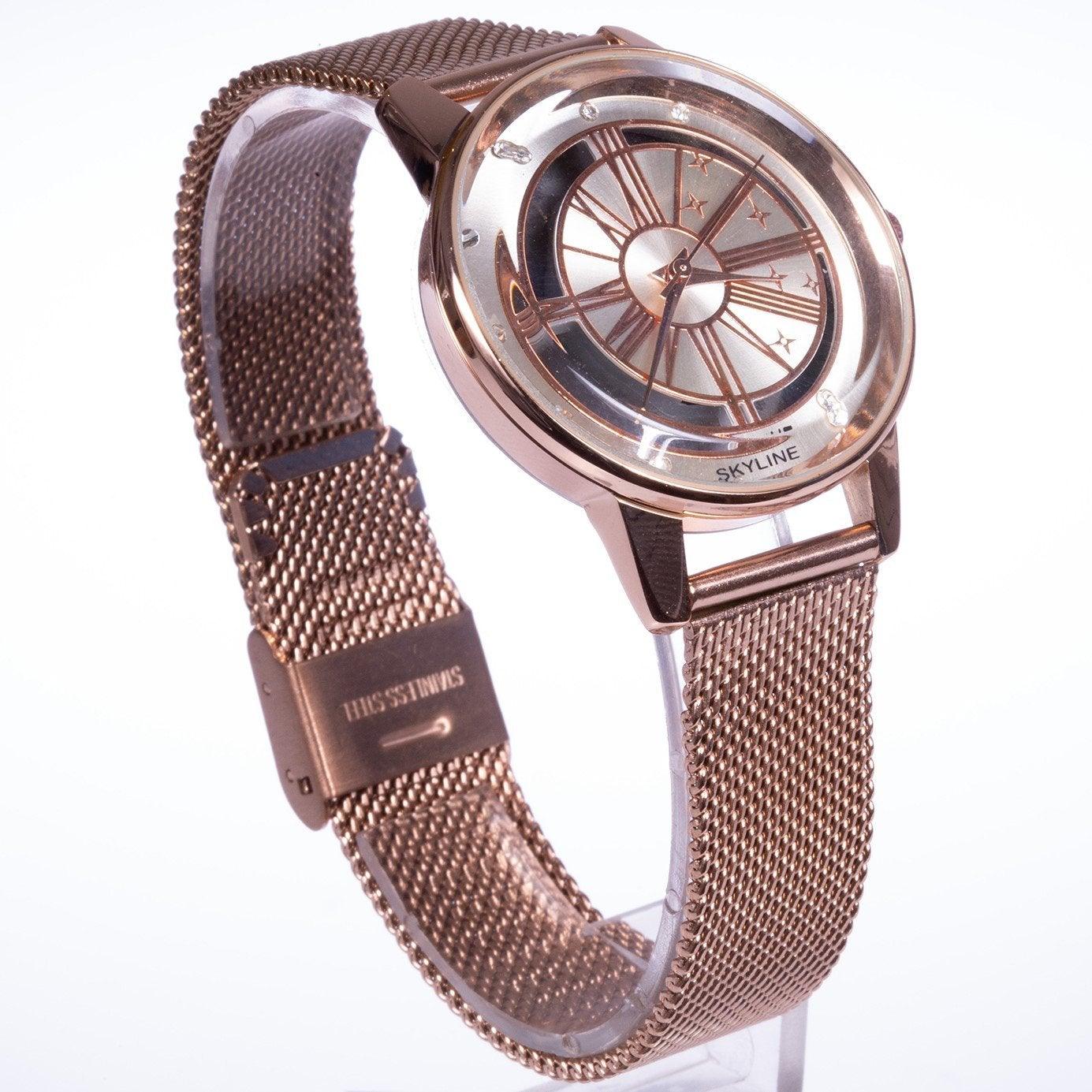 Ceas la Modă de Culoare Aurie - Bijuterii TV