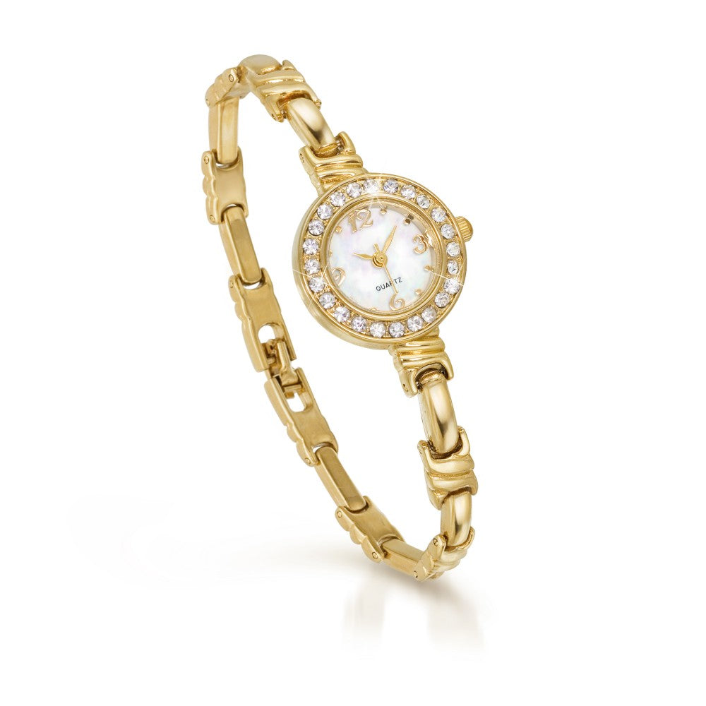 din Aliaj Placat cu Aur cu Cristal Alb Emporia®