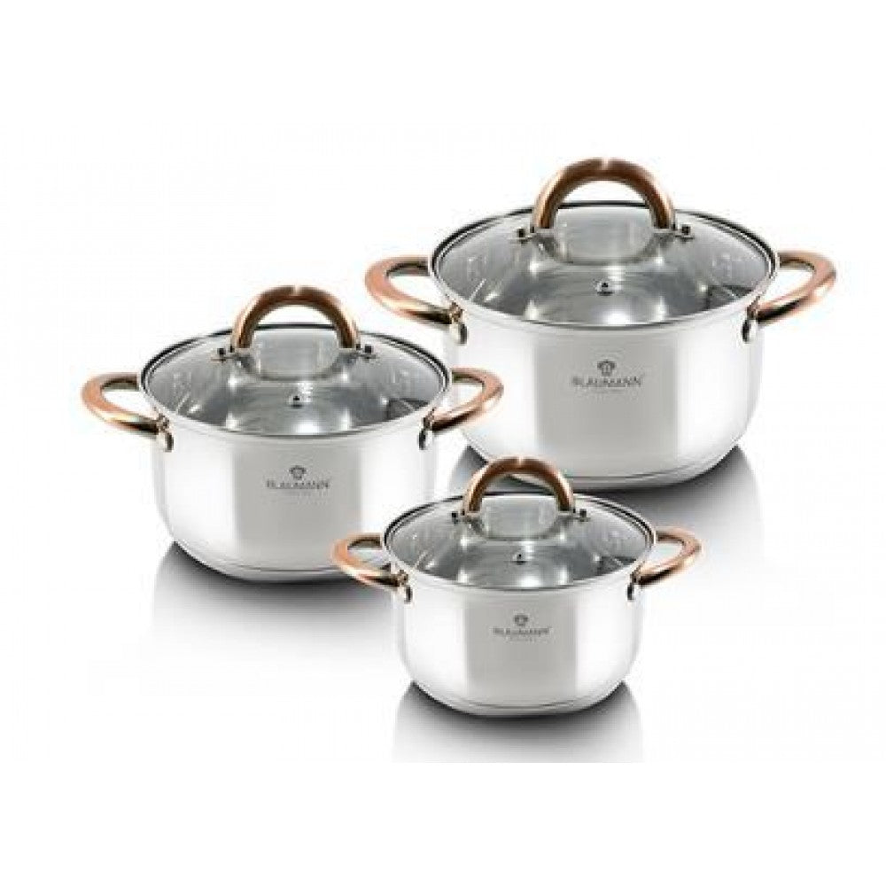 Set de Vase de gătit din oțel inoxidabil din 6 piese, Gourmet Line