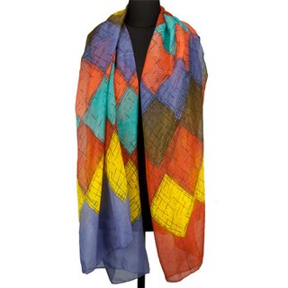Eșarfă 100% viscoză, Dimensiune: 180 cm x 100 cm, Se spală la mașină la 30 grade, Culoare: MULTICOLOR